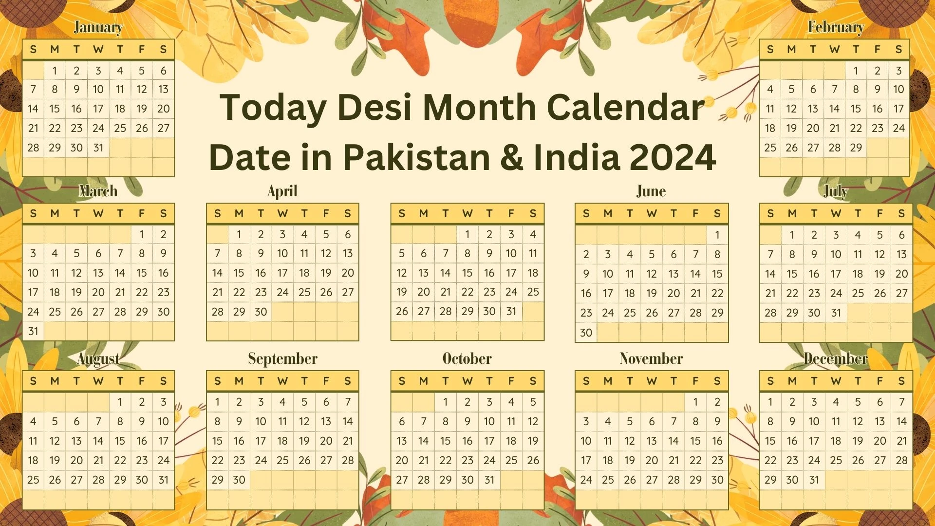 Desi Month Date Today 13 December 2024